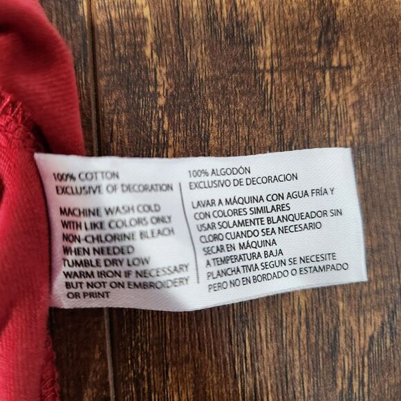 U.S. Polo Assn. Men's Solid V-Neck Short Sleeve T-Shirt Size XL Red - Picture 9 of 9